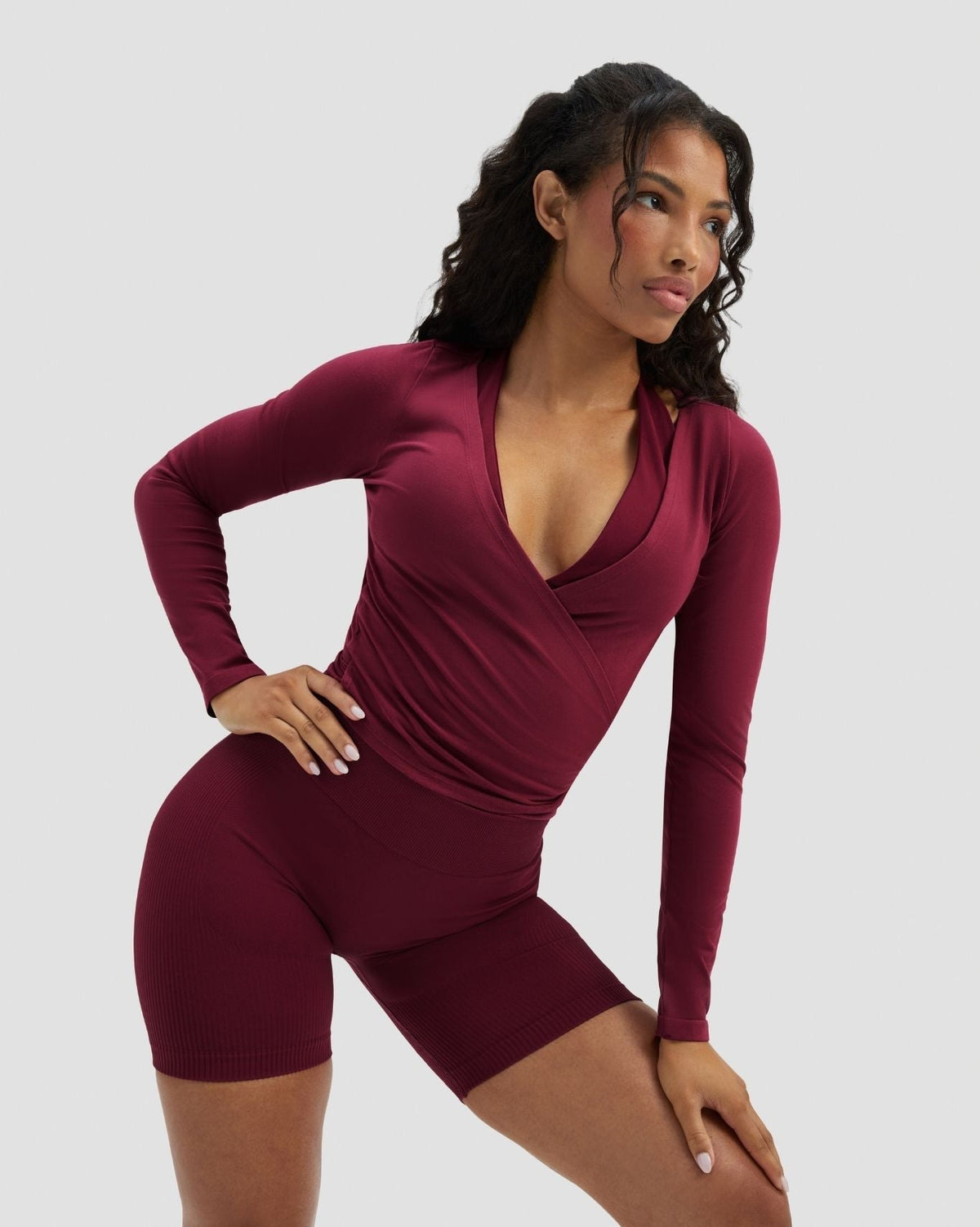The Essential Collection Wrap Top Cherry Berry