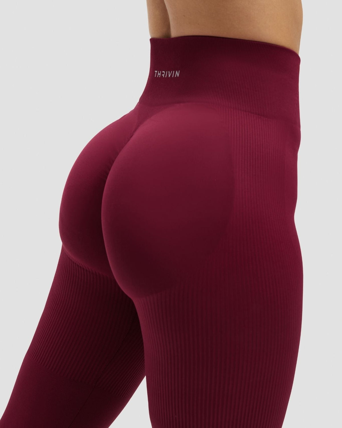 RiseFit Sculpting High Waist Flare Leggings Cherry Berry