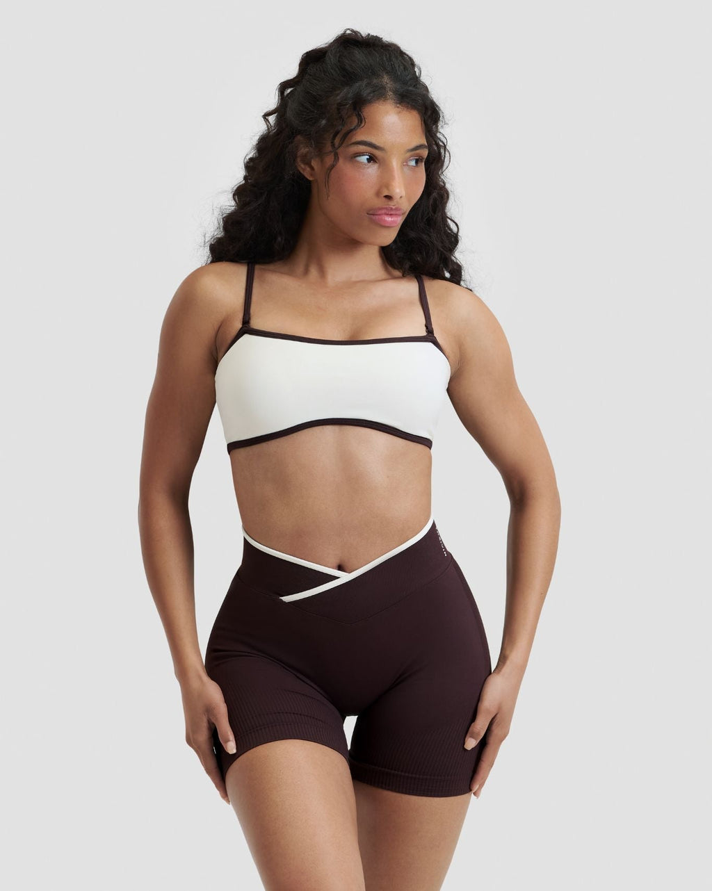RiseFit Outline Bandeau Bra Cream