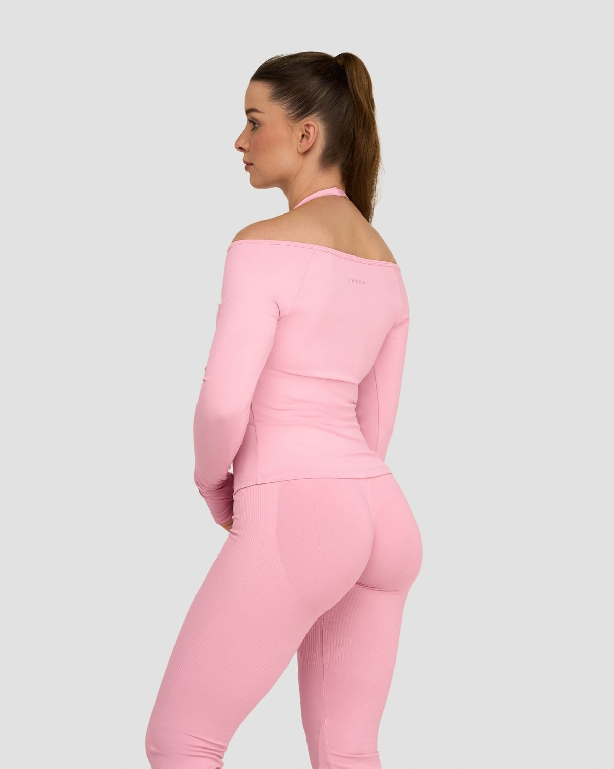 Elevate™ Sculpting Seamless V-Neck Top | Cotton Pink