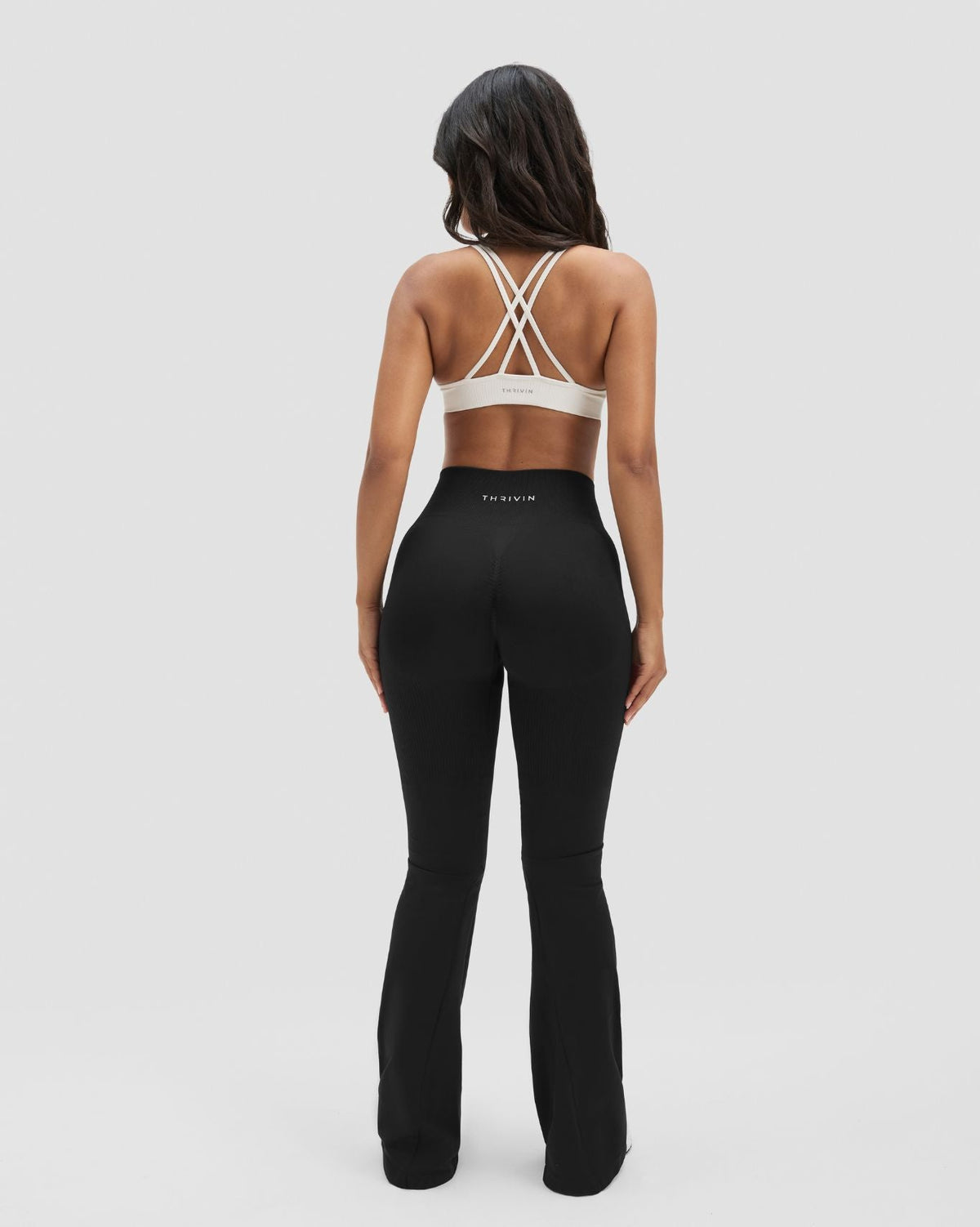 Elevate™ Sculpting High Waist Flare Leggings | Night Black