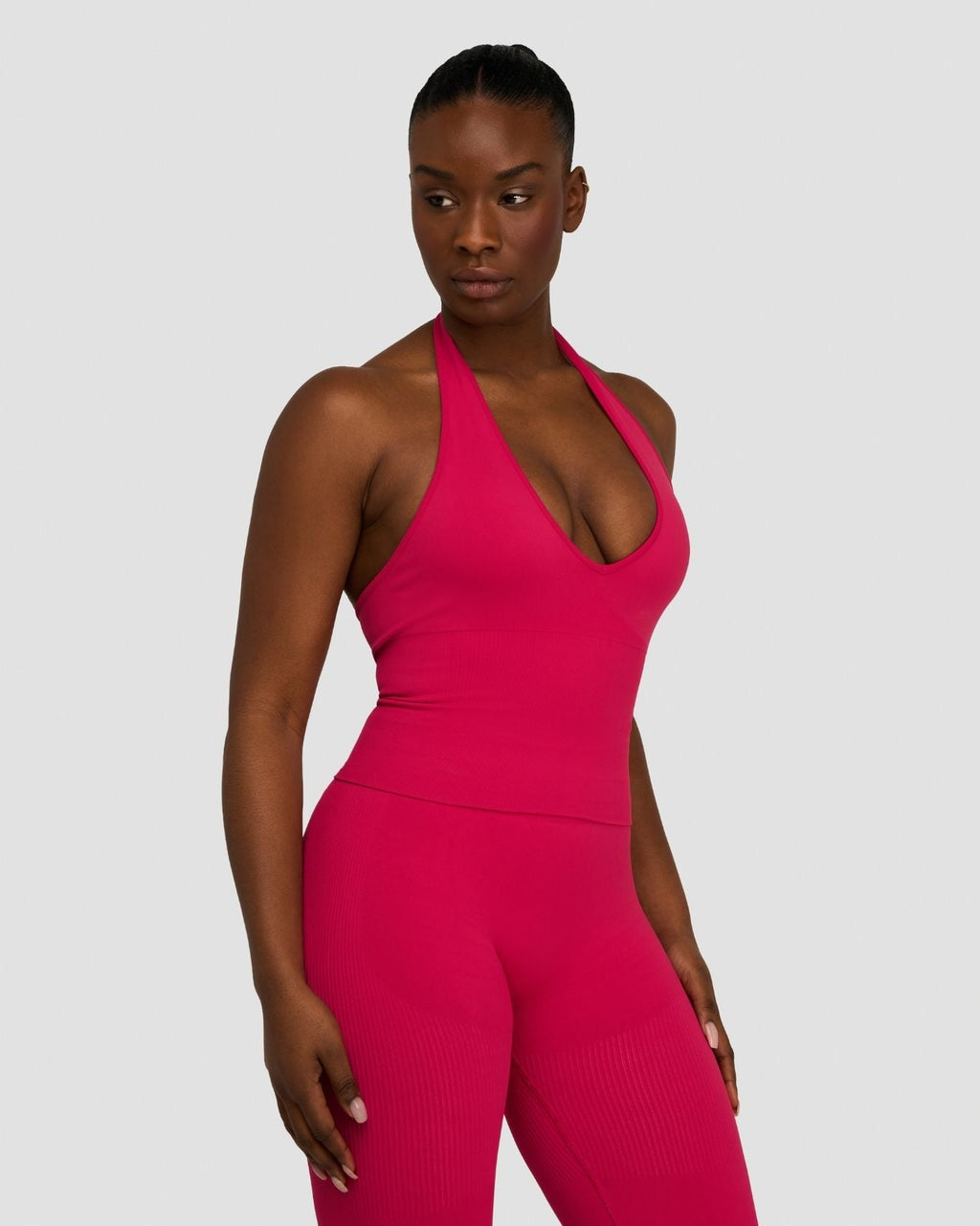 Elevate™ Sculpting Seamless Halterneck Top | Strawberry