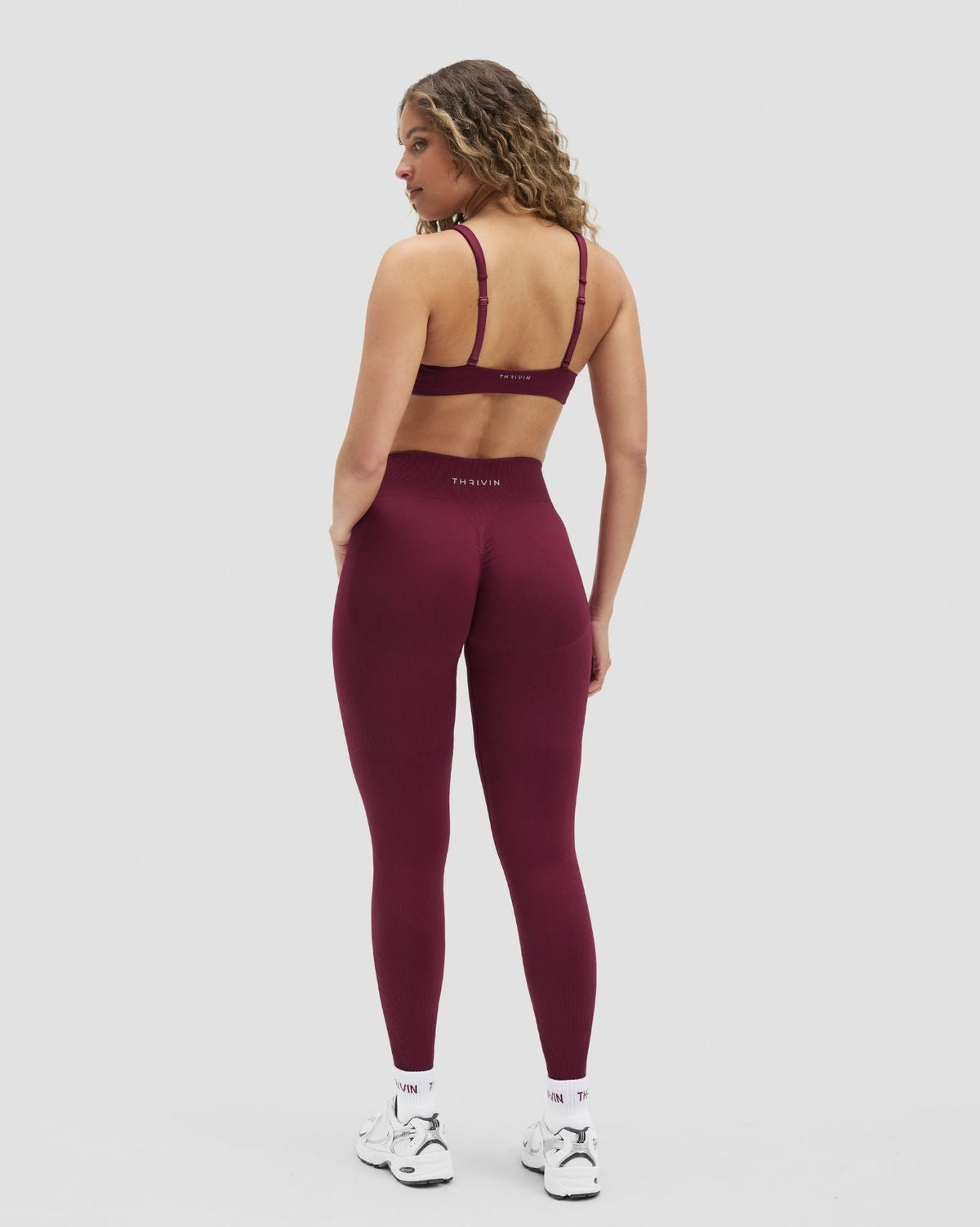 Elevate™ Sculpting Mid Waist Scrunch Leggings | Cherry Berry
