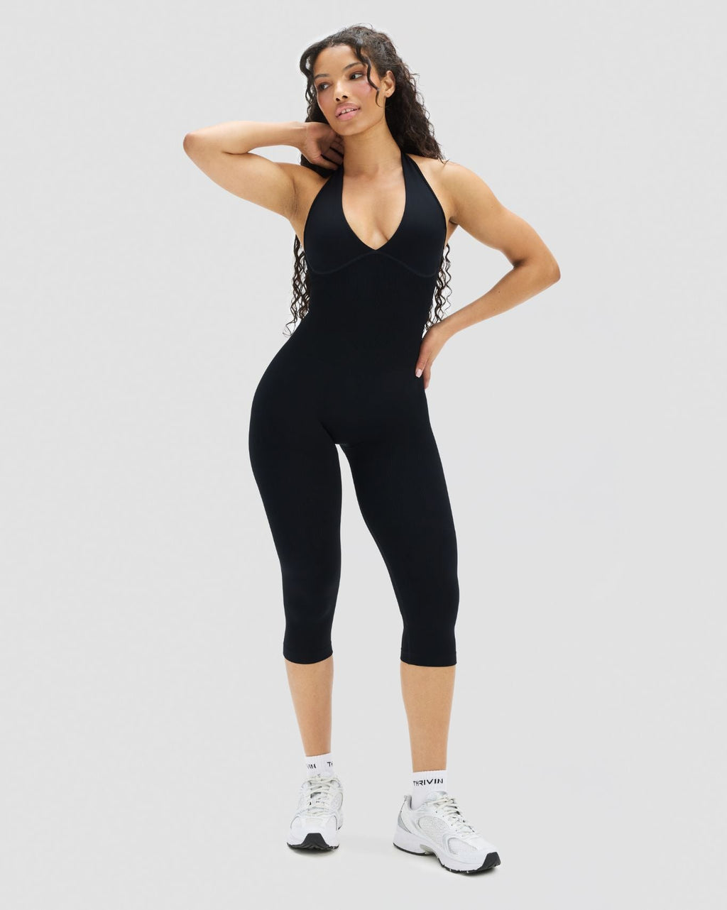 Elevate™ Sculpting All in One Capri Jumpsuit | Night Black
