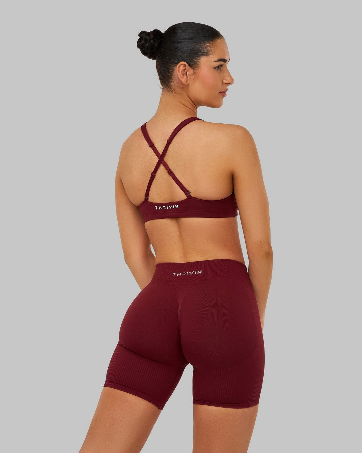 RiseFit Sculpting Medium Impact Multiway Bra Fine Wine
