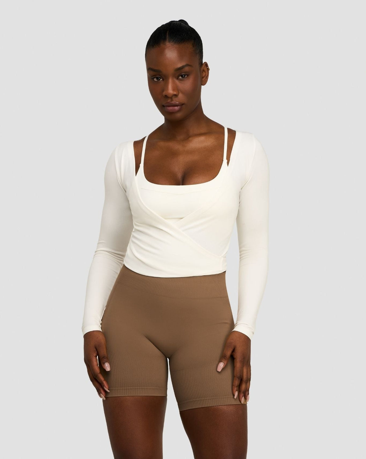 The Essential Collection Wrap Top Cream