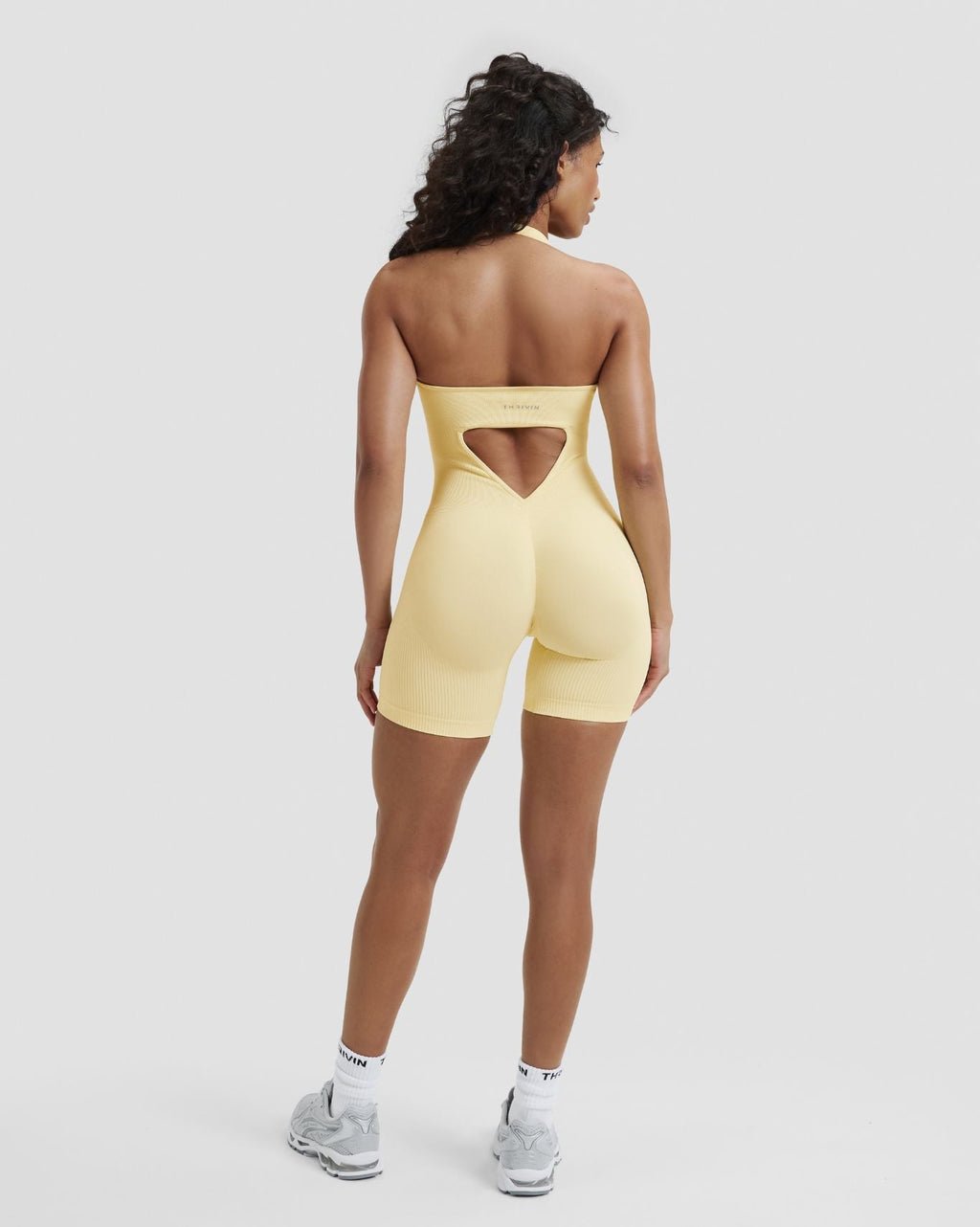 RiseFit Sculpting Halterneck All In One Golden Butter