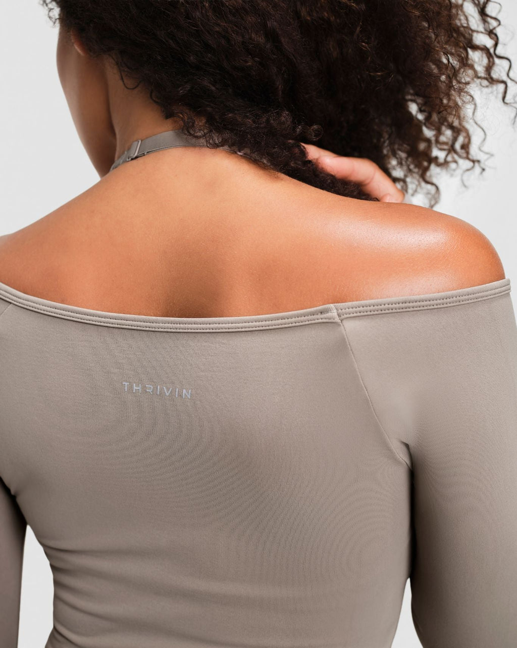 RiseFit Sculpting Seamless V-Neck Top Latte