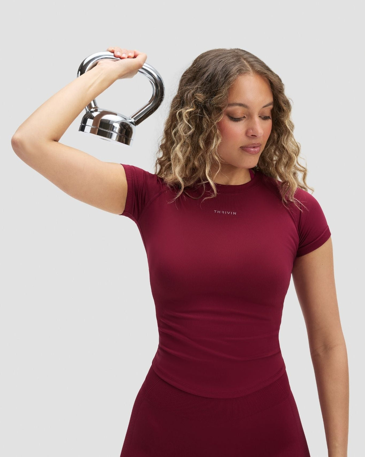 RiseFit Compression T-Shirt Cherry Berry