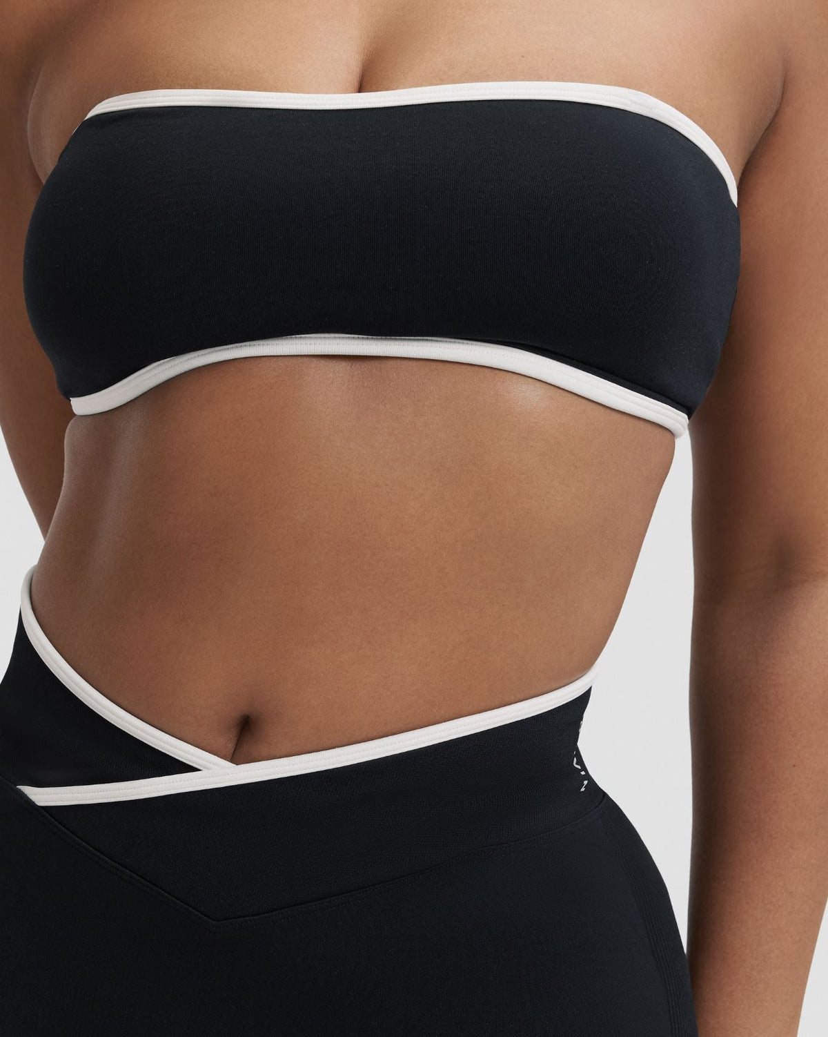 RiseFit Outline Bandeau Bra Night Black