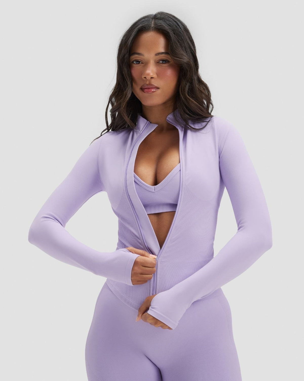 RiseFit Compression Long Sleeve Jacket Lilac
