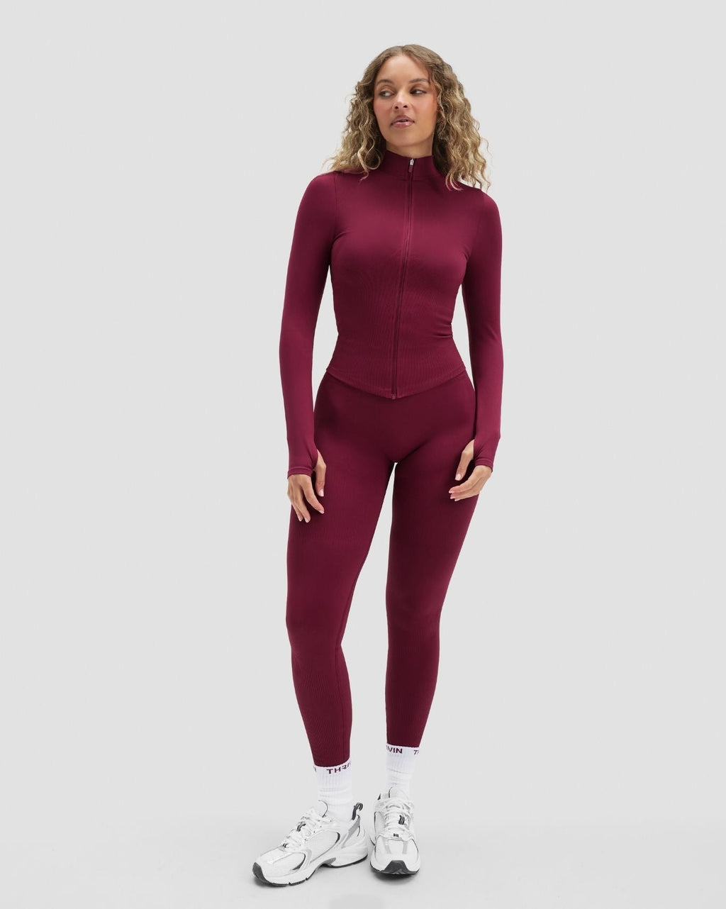 Elevate™ Compression Long Sleeve Jacket | Cherry Berry