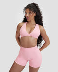 RiseFit Sculpting Seamless Twisted Bra Cotton Pink