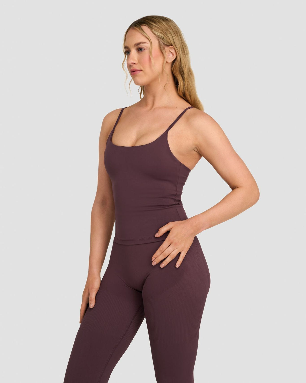 Elevate™ Sculpting Seamless Scoop Neck Cami | Dark Mauve