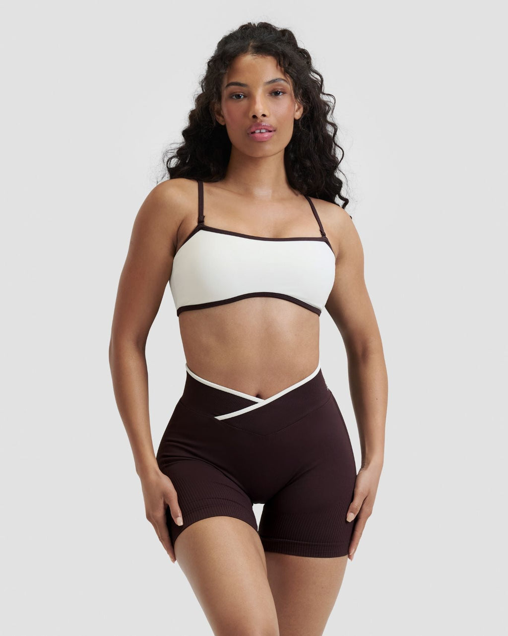RiseFit Outline Bandeau Bra Cream