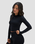 Elevate™ Compression Long Sleeve Top | Night Black