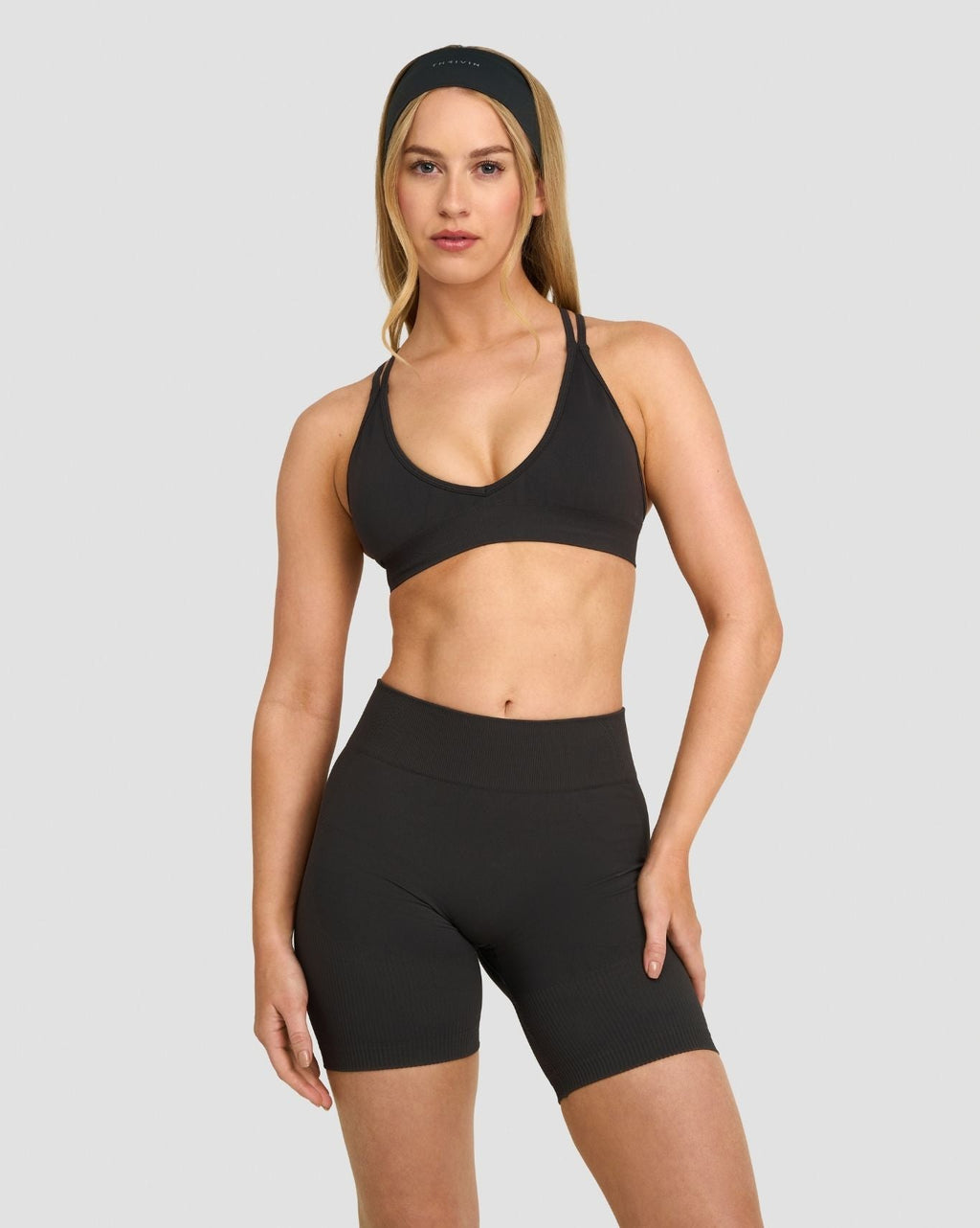 RiseFit Sculpting Seamless High Apex Bra Charcoal Grey