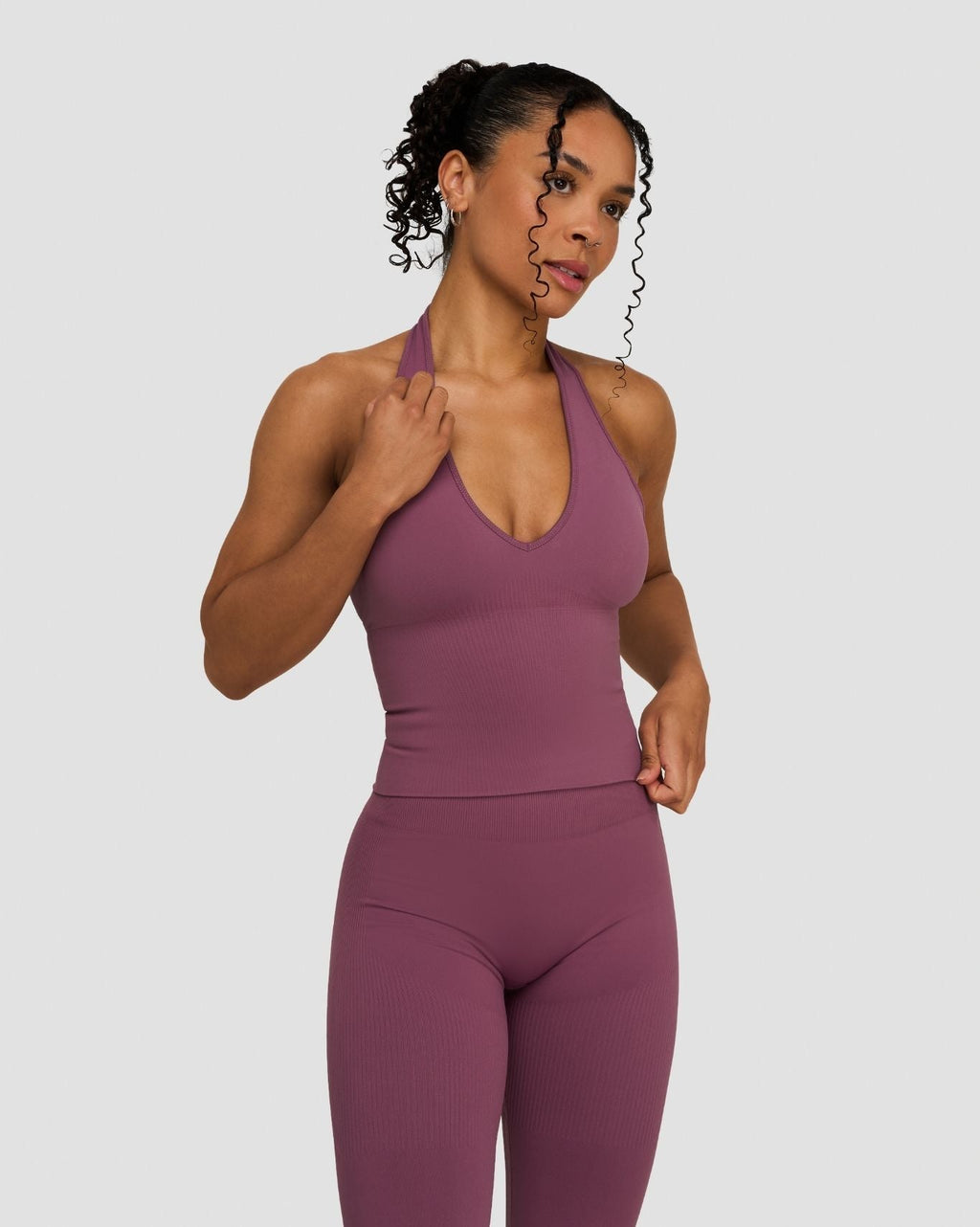 Elevate™ Sculpting Seamless Halterneck Top | Orchid Mauve