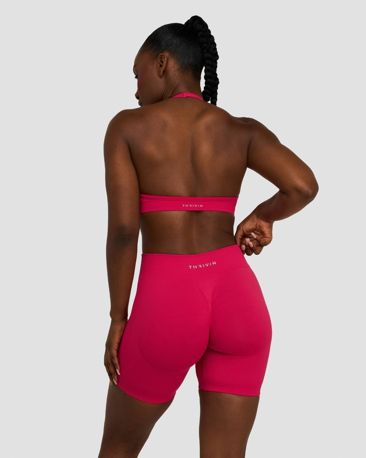 Elevate™ Sculpting Mid Waist Scrunch Shorts | Strawberry
