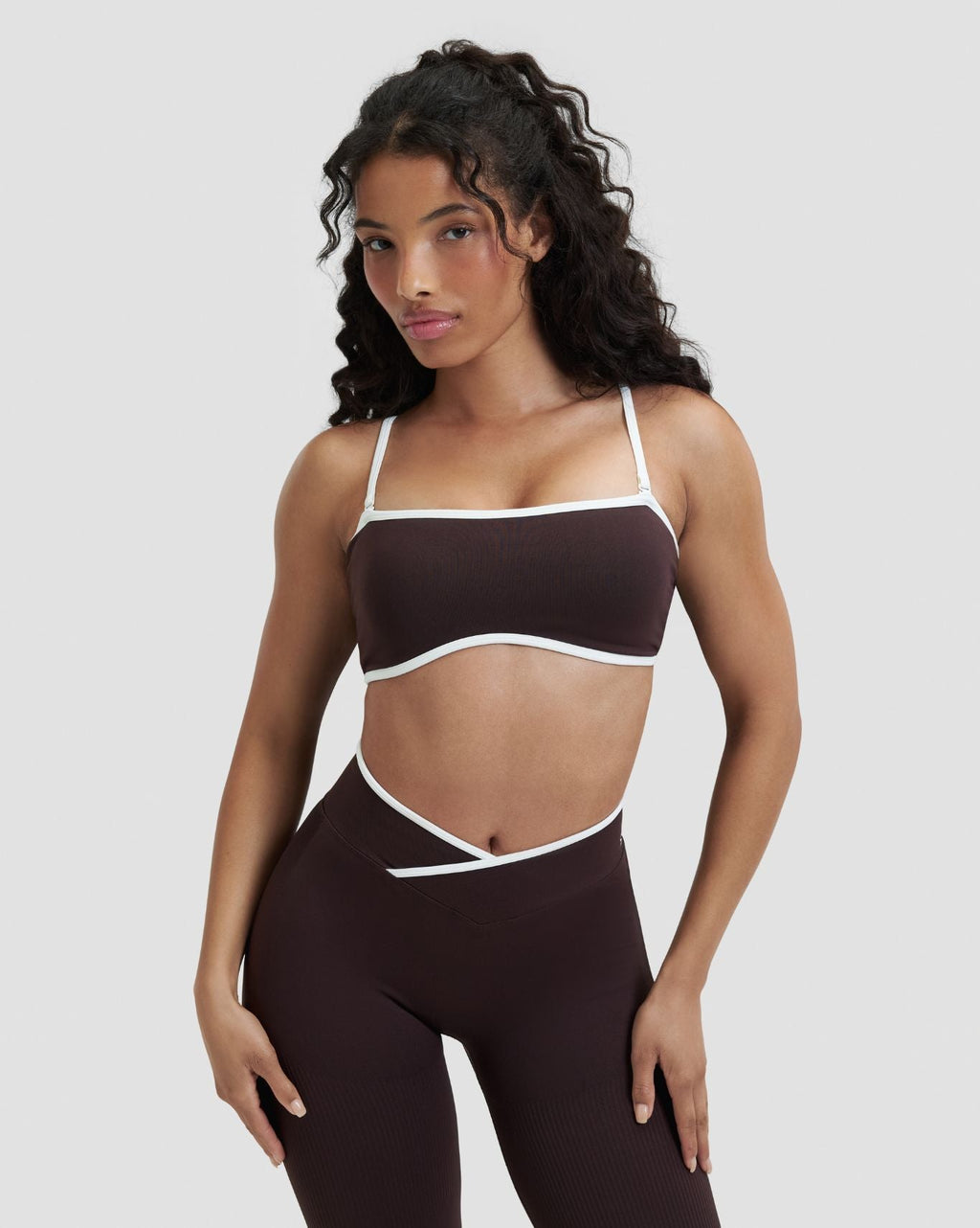 RiseFit Outline Bandeau Bra Coffee