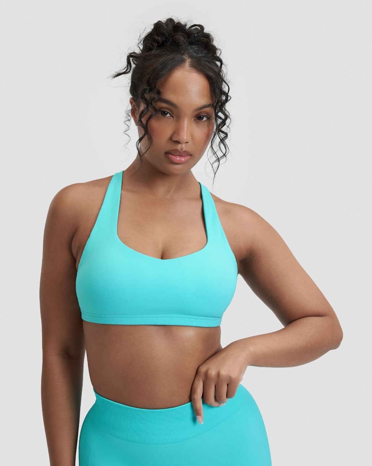 RiseFit Sculpting Medium Impact Multiway Bra Clear Tides