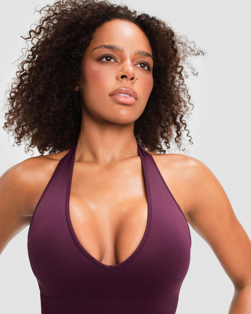 Elevate™ Sculpting Seamless Halterneck Top | Winter Plum