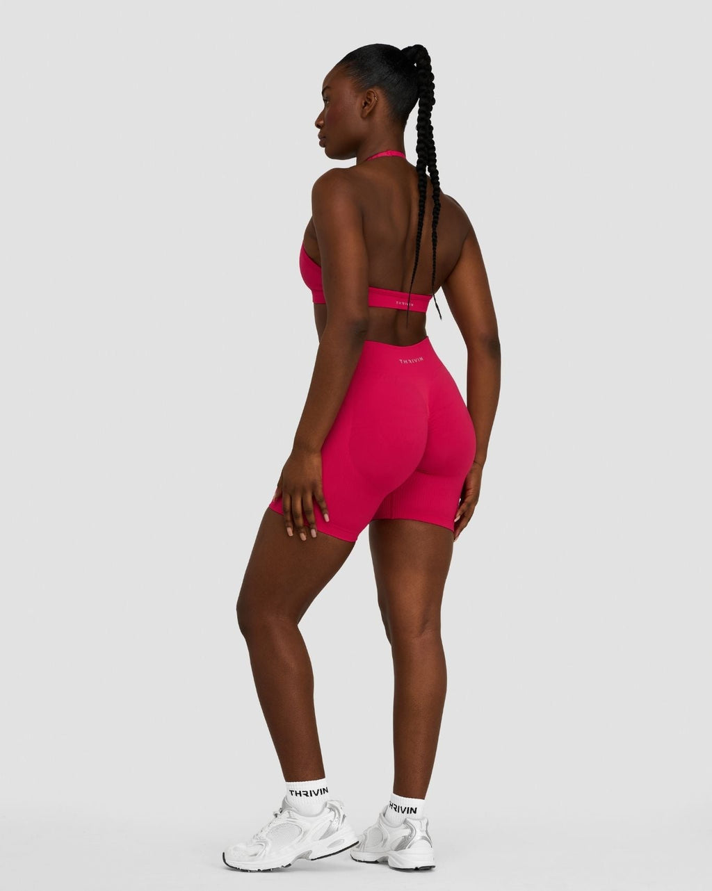 Elevate™ Sculpting Seamless Adjustable Halter Bra | Strawberry