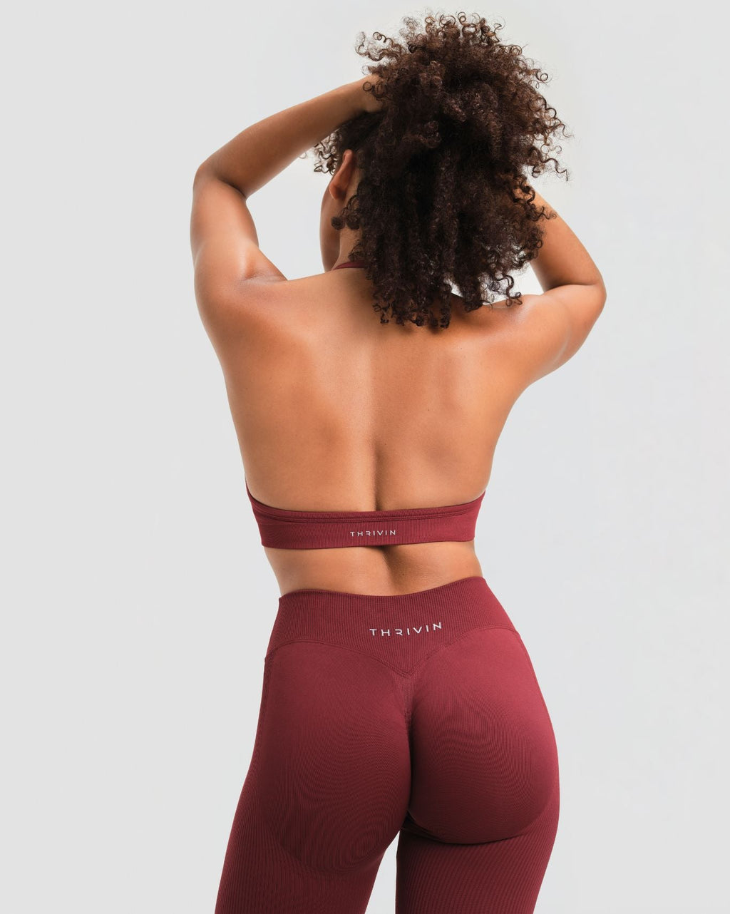 Elevate™ Sculpting Seamless Adjustable Halter Bra | Fine Wine