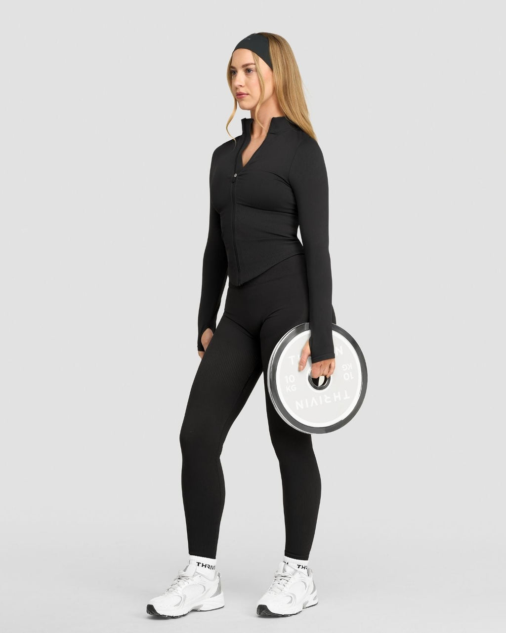 RiseFit Compression Long Sleeve Jacket Charcoal Grey