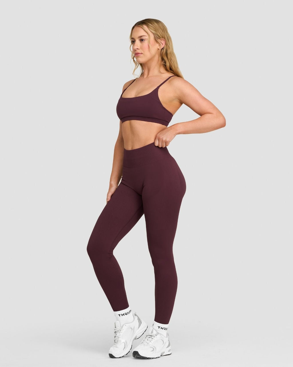 Elevate™ Sculpting High Waist Scrunch Leggings | Dark Mauve