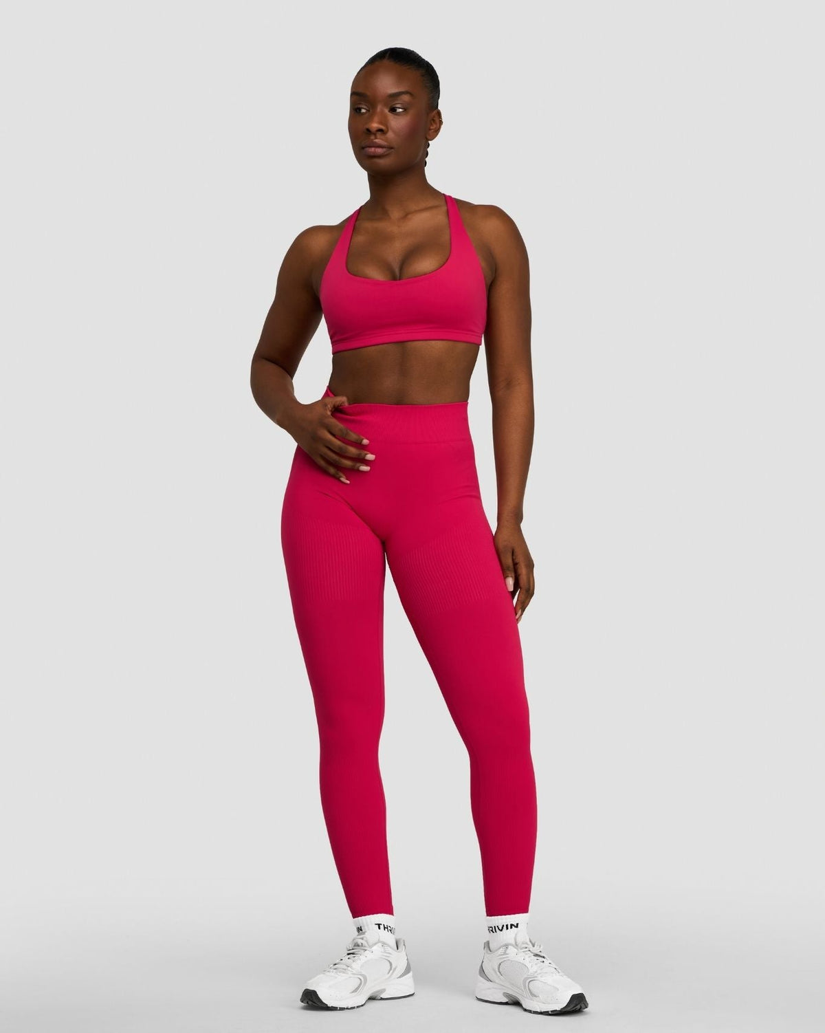 Elevate™ Sculpting Mid Waist Scrunch Leggings | Strawberry