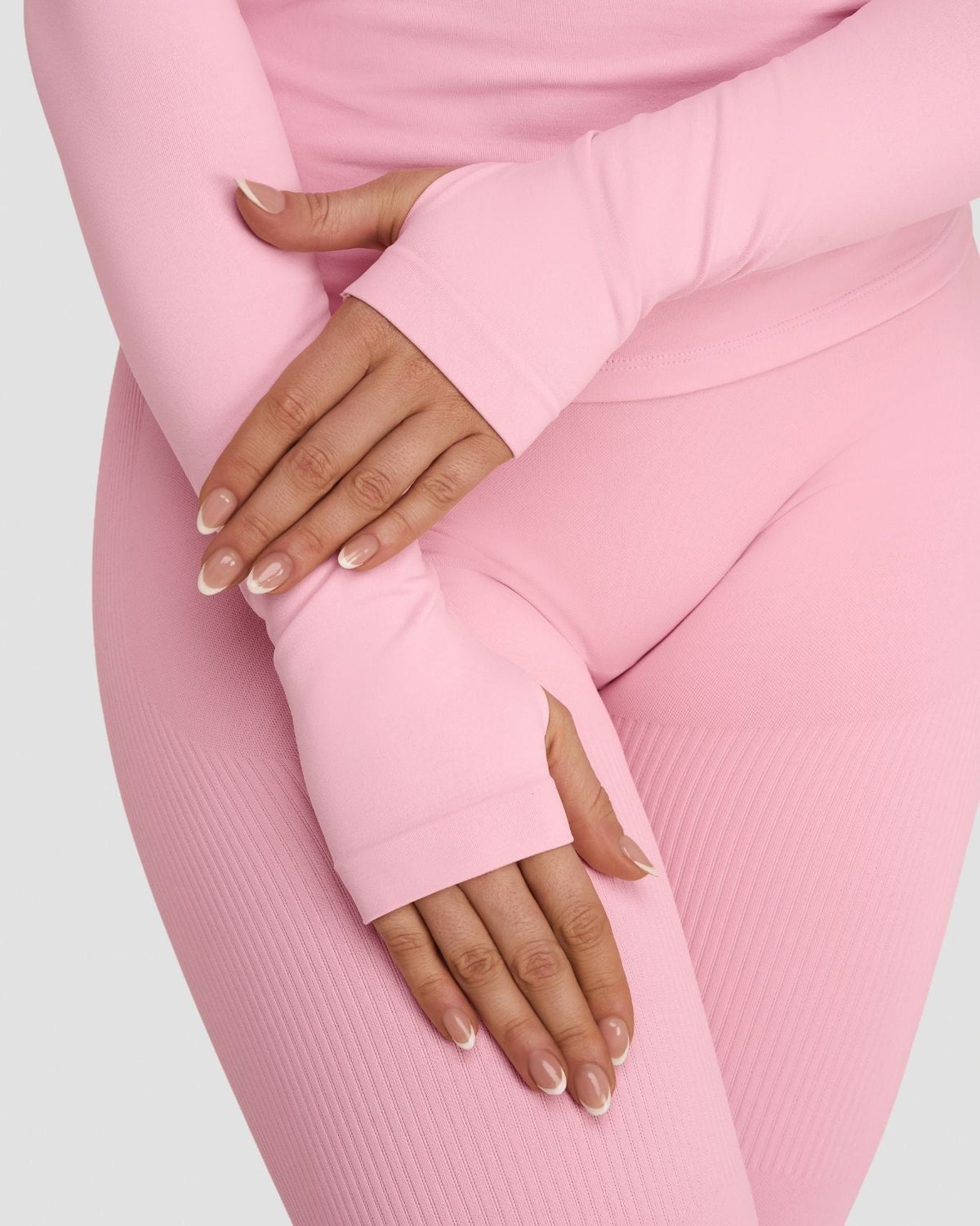 Elevate™ Sculpting Seamless V-Neck Top | Cotton Pink