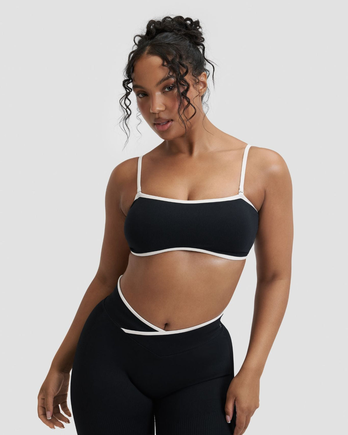 RiseFit Outline Bandeau Bra Night Black