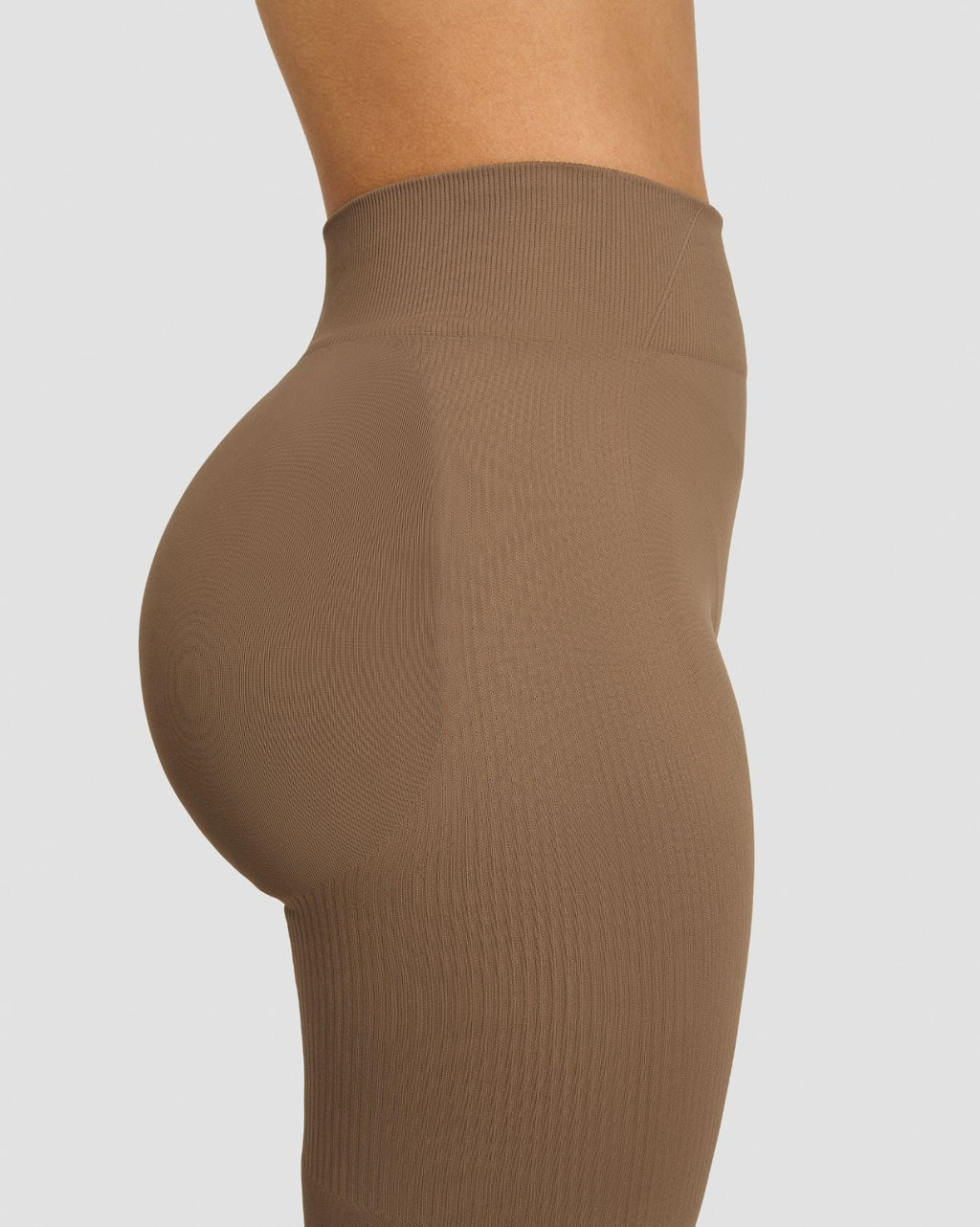 RiseFit Sculpting Mid Waist Scrunch Leggings Toffee
