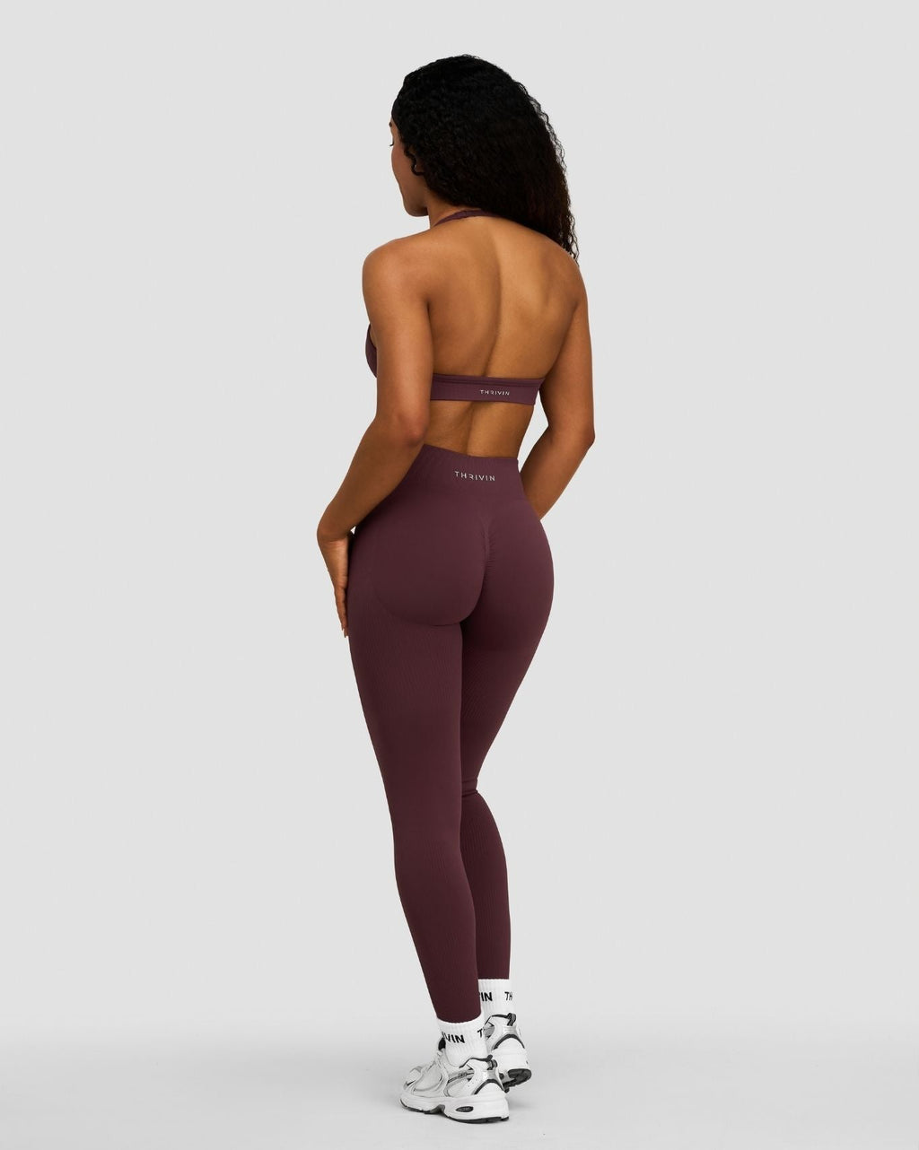 Elevate™ Sculpting Mid Waist Scrunch Leggings | Dark Mauve