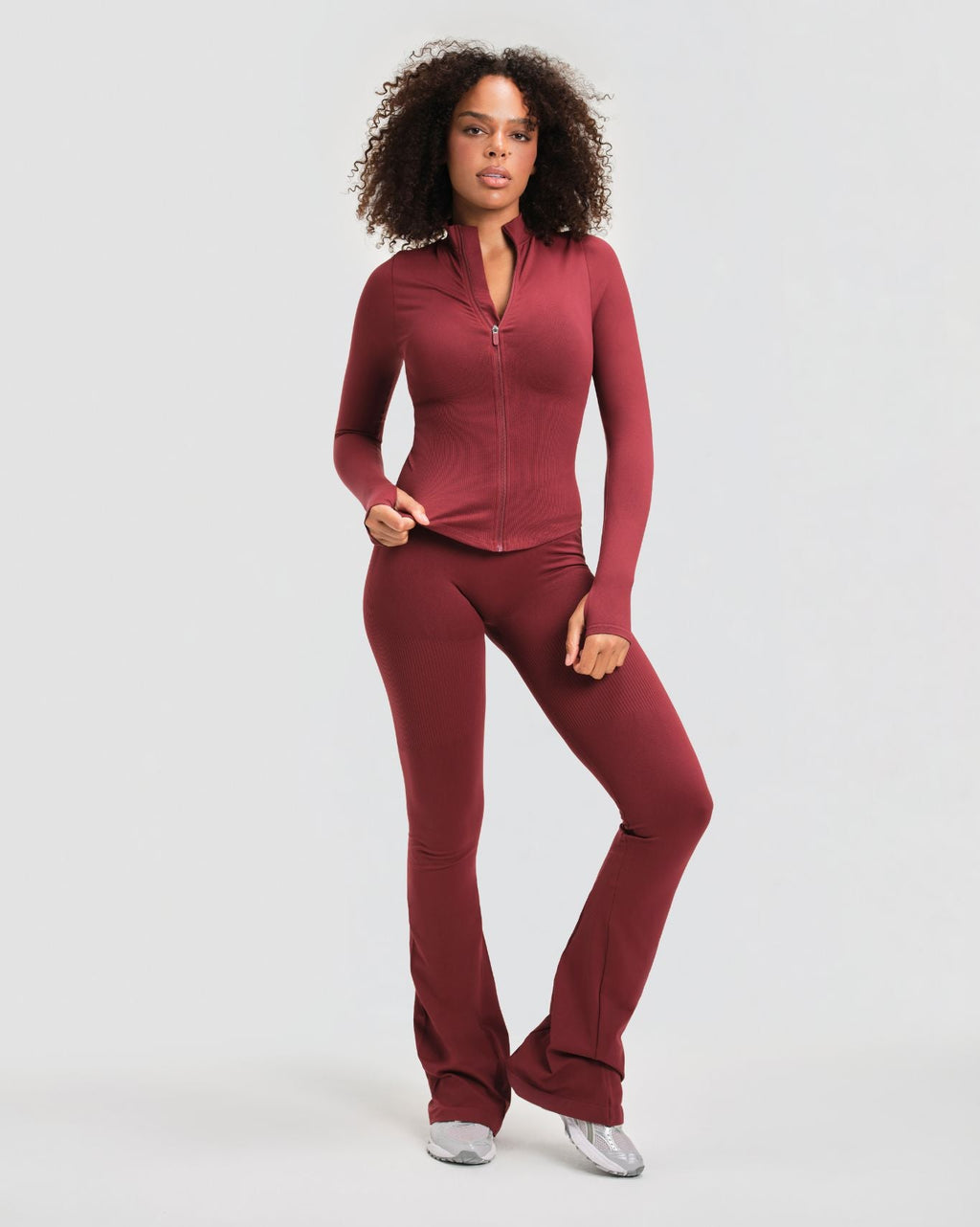 Elevate™ Compression Long Sleeve Jacket | Fine Wine