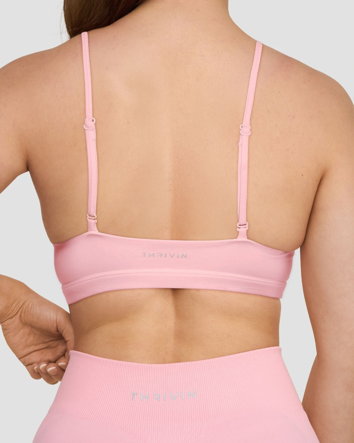 Elevate™ Sculpting Seamless Scoop Neck Bra | Cotton Pink