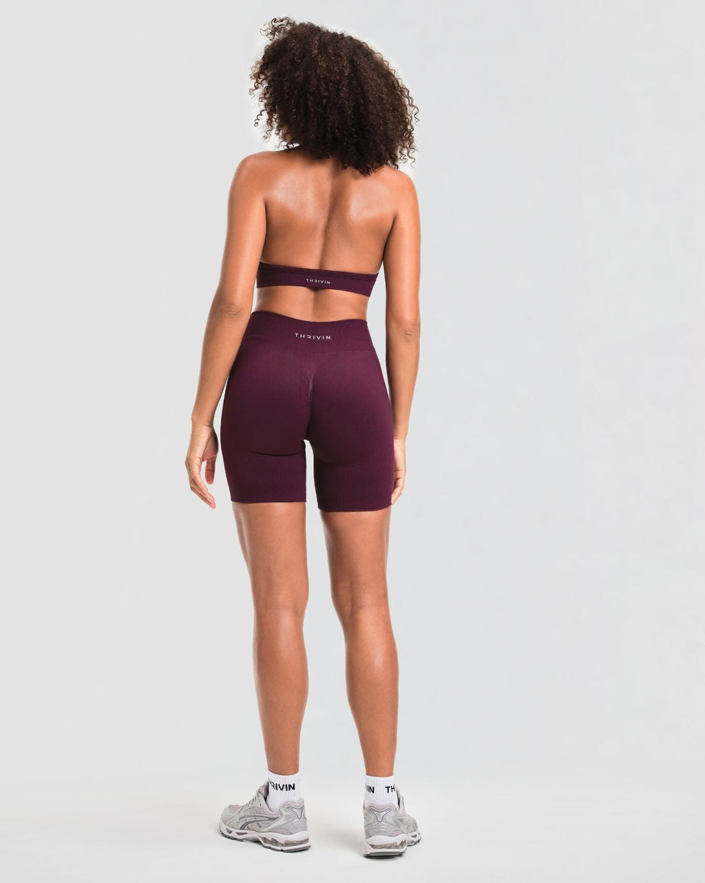 Elevate™ Sculpting Mid Waist Scrunch Shorts | Winter Plum