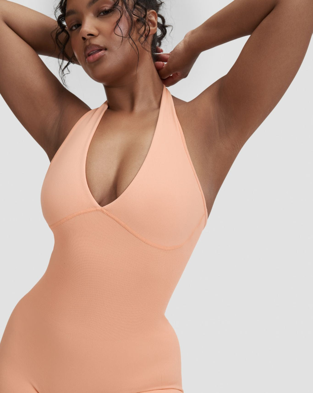 RiseFit Sculpting Halterneck All In One Melon Ice