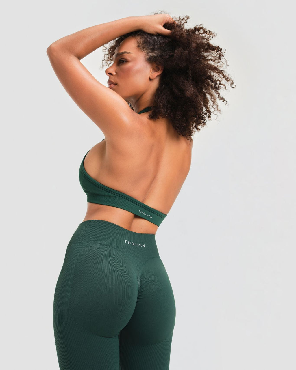 Elevate™ Sculpting Mid Waist Scrunch Leggings | Pine Green