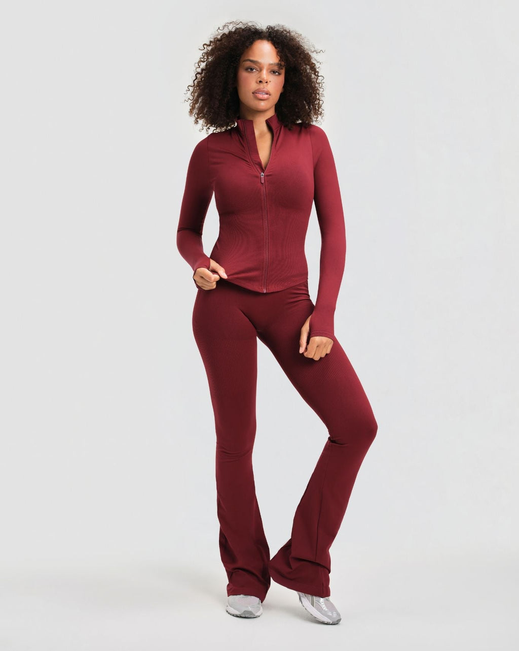 RiseFit Compression Long Sleeve Jacket Fine Wine