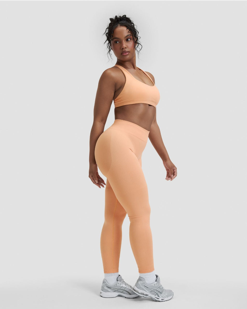 RiseFit Sculpting Mid Waist Scrunch Leggings Melon Ice