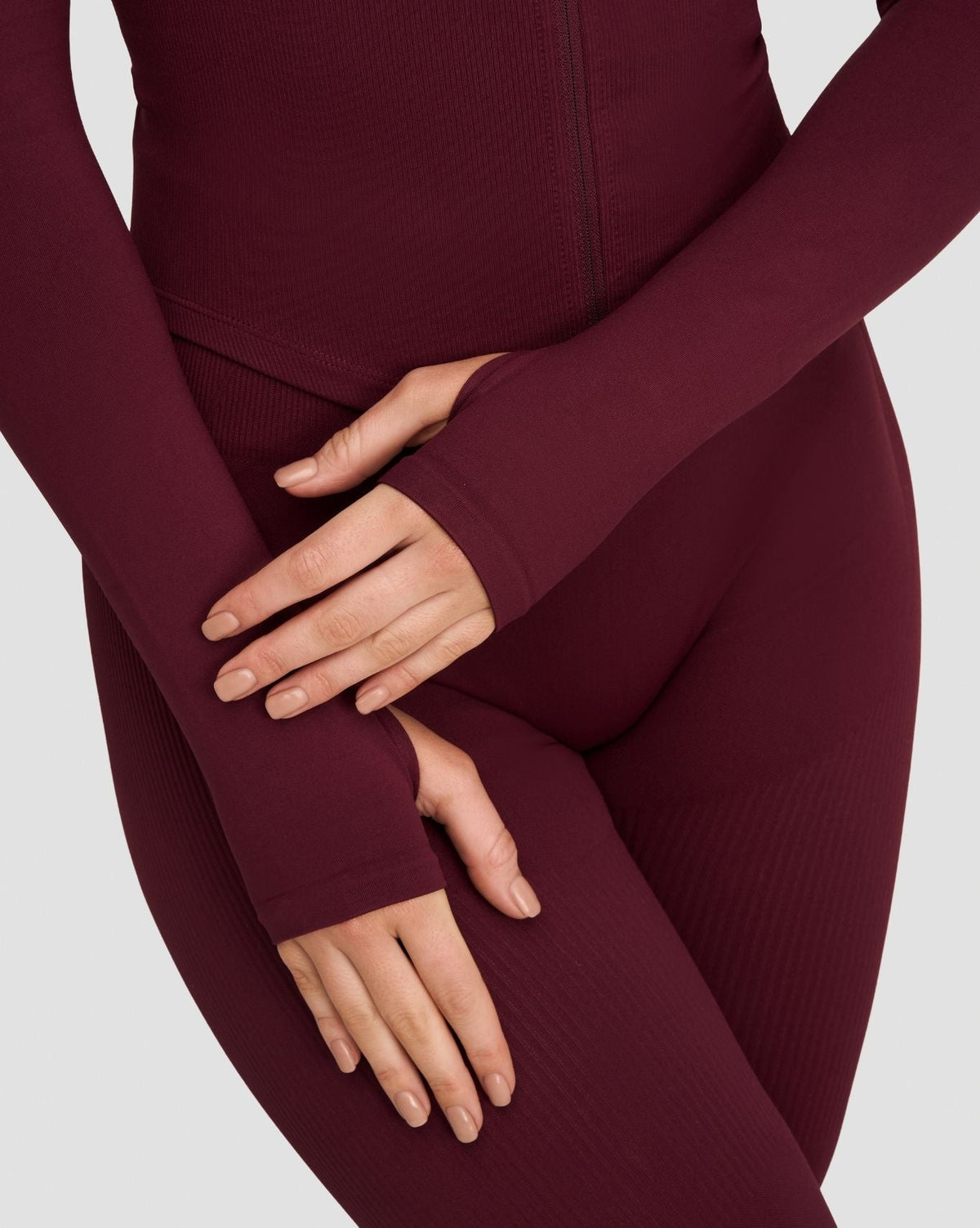 Elevate™ Compression Long Sleeve Jacket | Merlot
