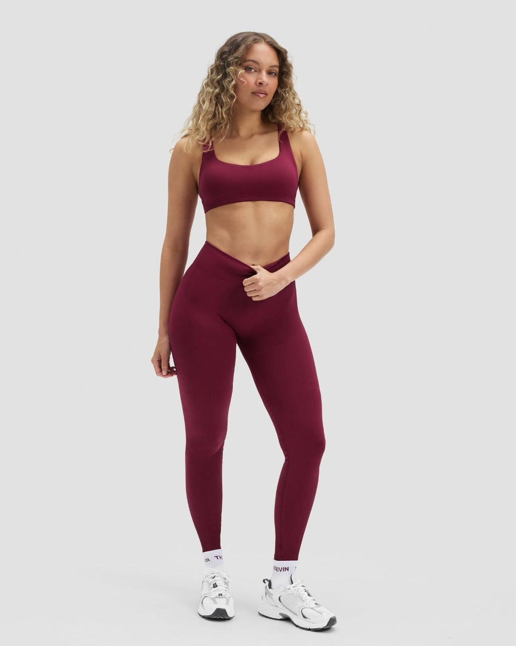 RiseFit Sculpting Medium Impact Multiway Bra Cherry Berry