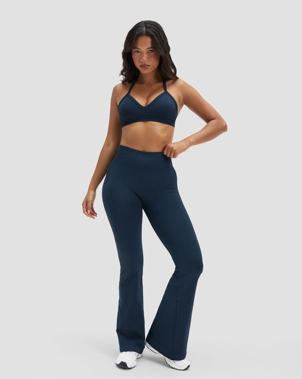 Elevate™ Sculpting Seamless Adjustable Halter Bra | Midnight Navy