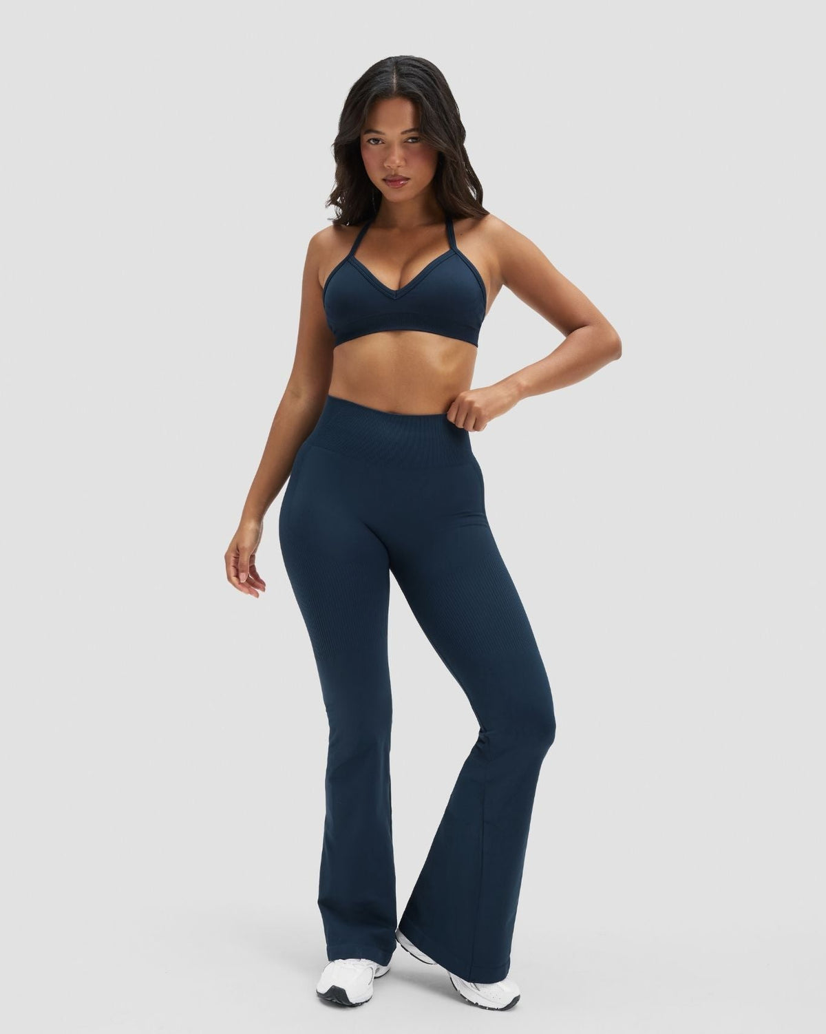 Elevate™ Sculpting Seamless Adjustable Halter Bra | Midnight Navy