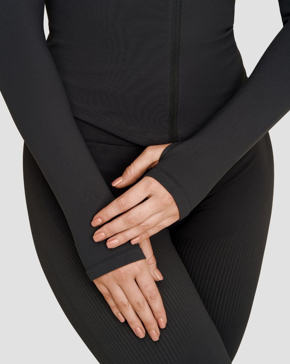 Elevate™ Compression Long Sleeve Jacket | Charcoal Grey