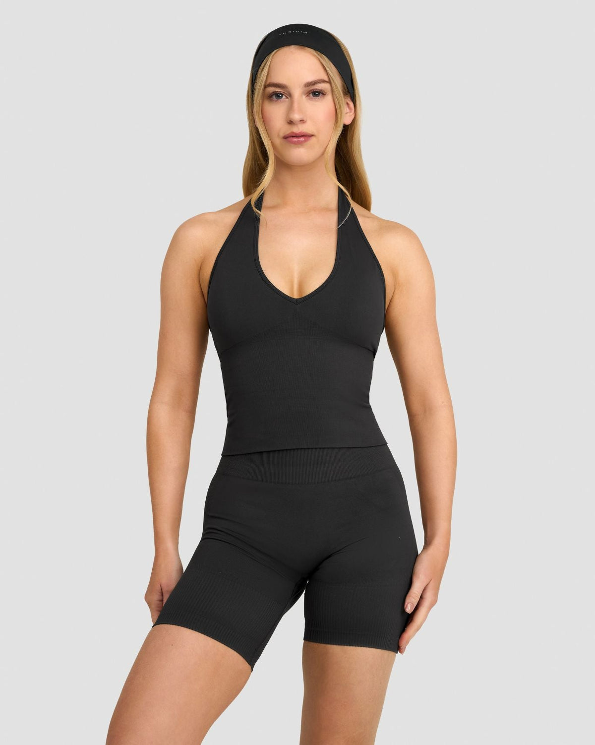 Elevate™ Sculpting Seamless Halterneck Top | Charcoal Grey