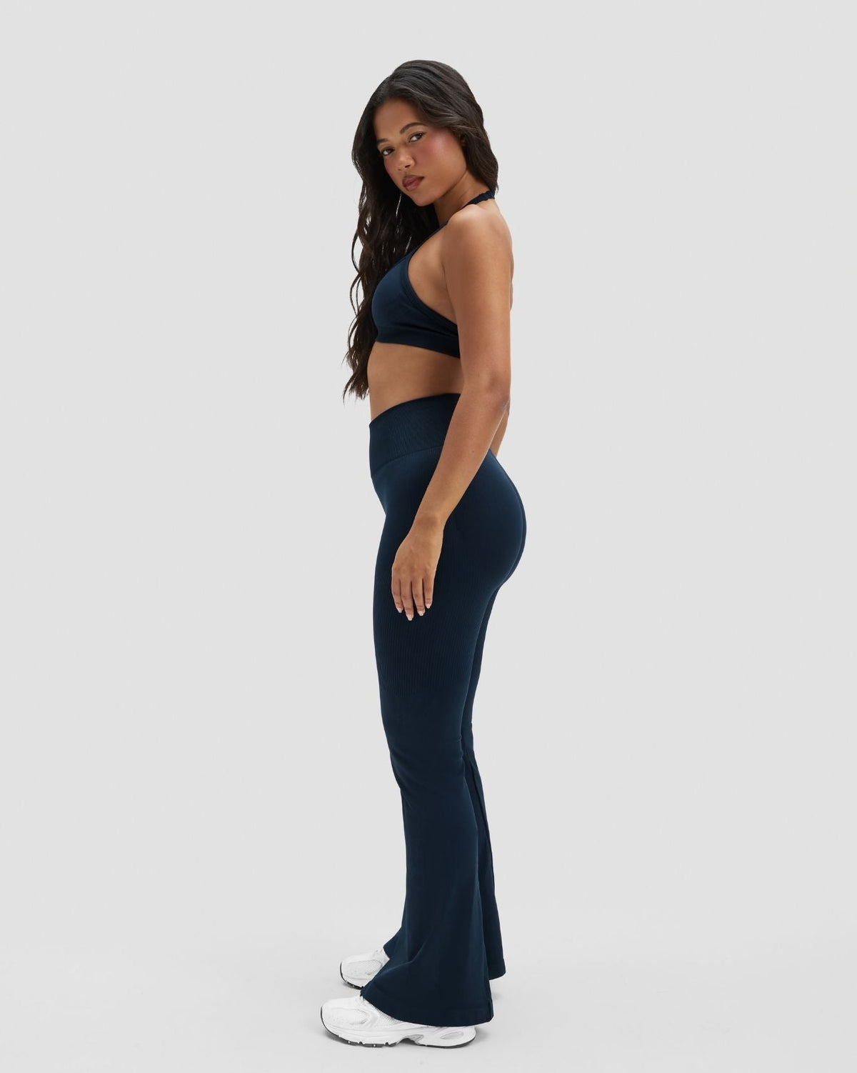 RiseFit Sculpting High Waist Flare Leggings Midnight Navy