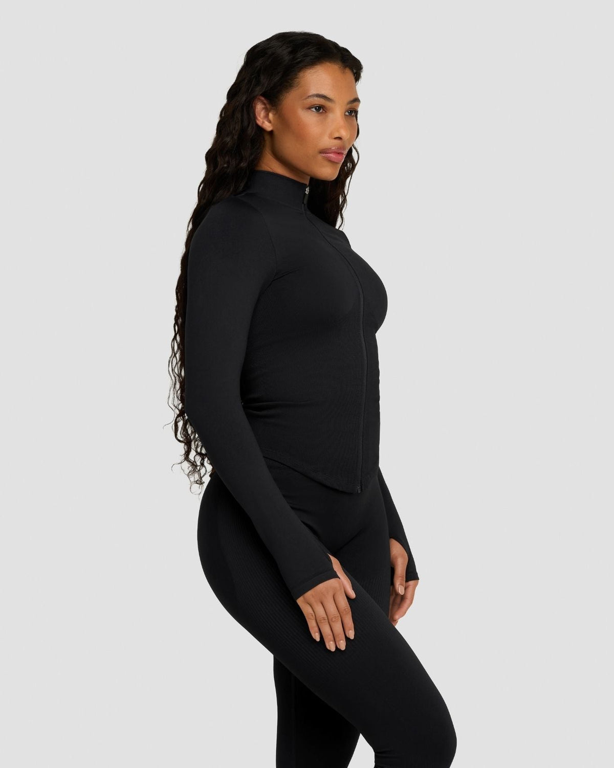 RiseFit Compression Long Sleeve Jacket Night Black